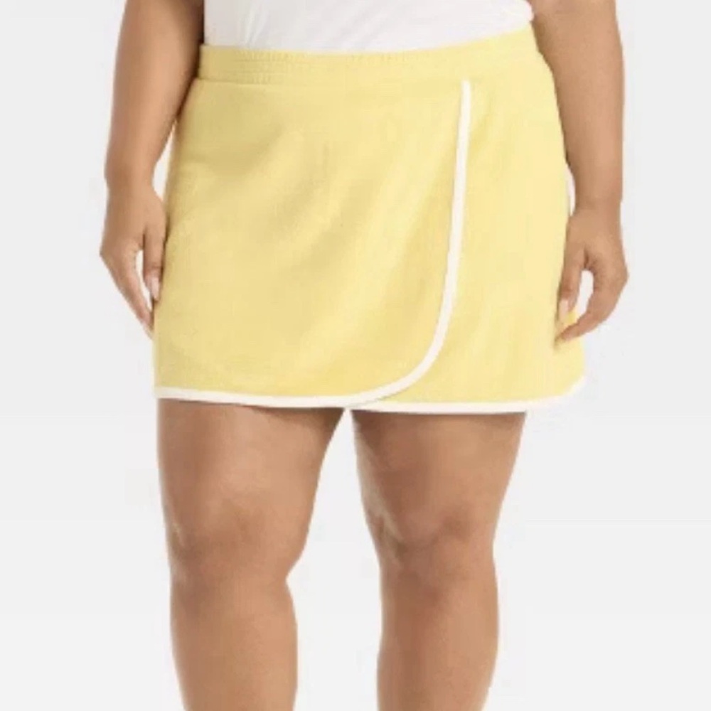 All in Motion Women's Butter Yellow Every Day Soft Mini‎ Skort Sz XXL
